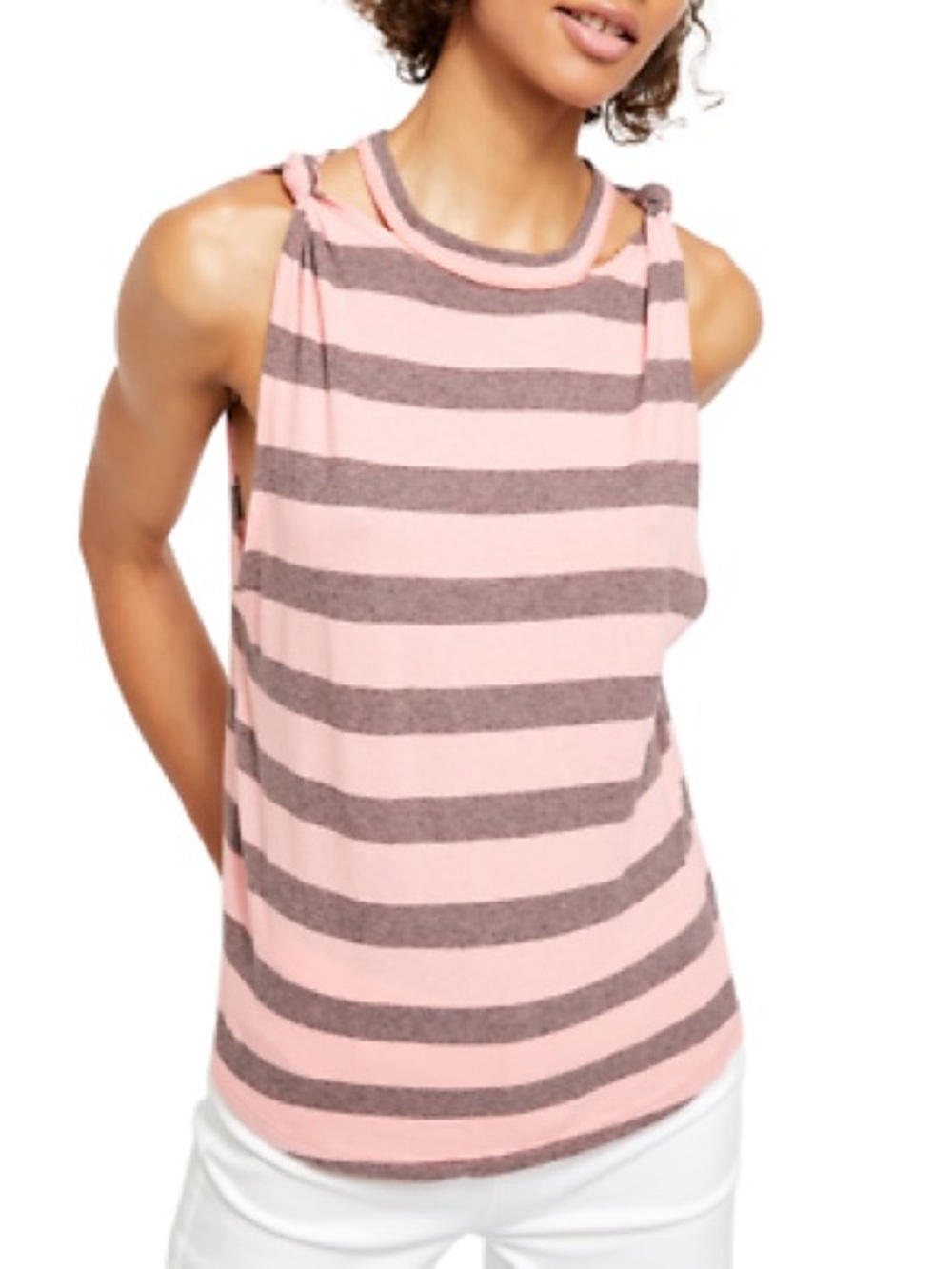 We The Free Striped Crewneck Tee